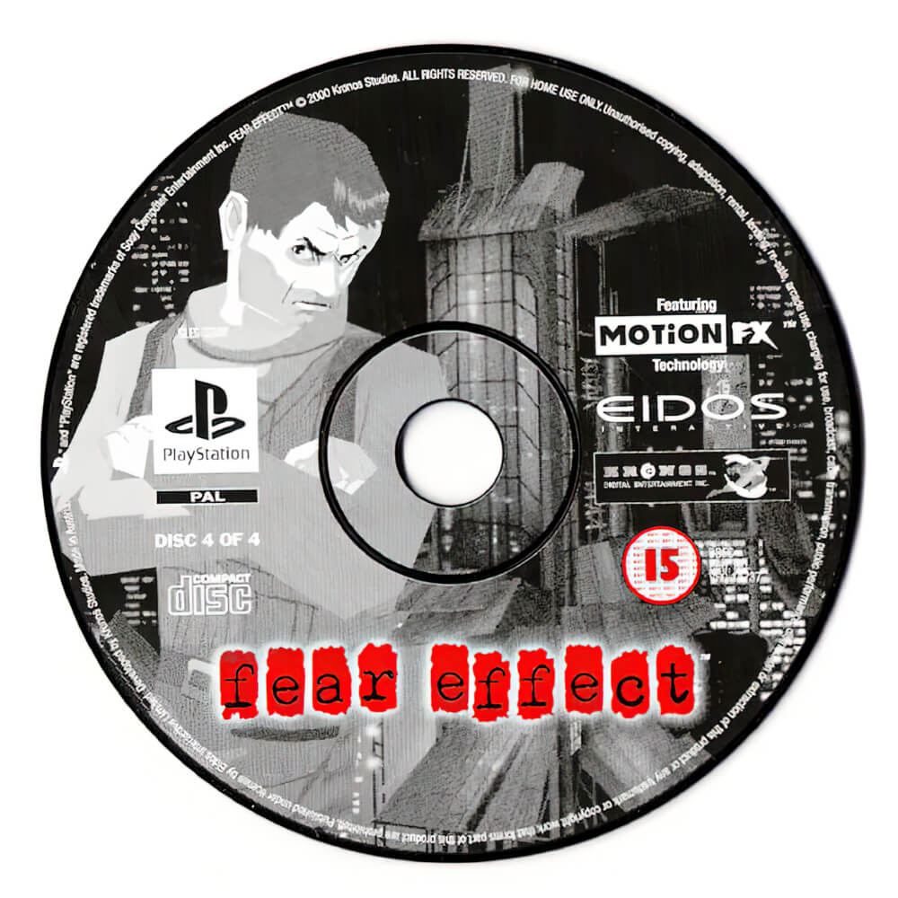 Лицензионный диск Fear Effect для PlayStation